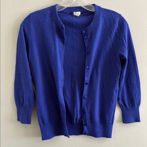 J.Crew Vibrant Blue Crewneck Top